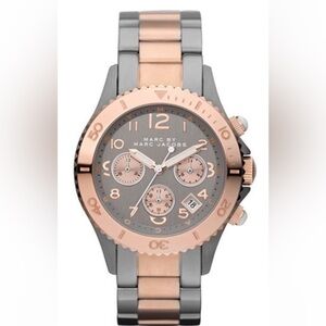 Marc by Marc Jacob’s Rock Chronograph rose gold and gunmetal watch 40mm